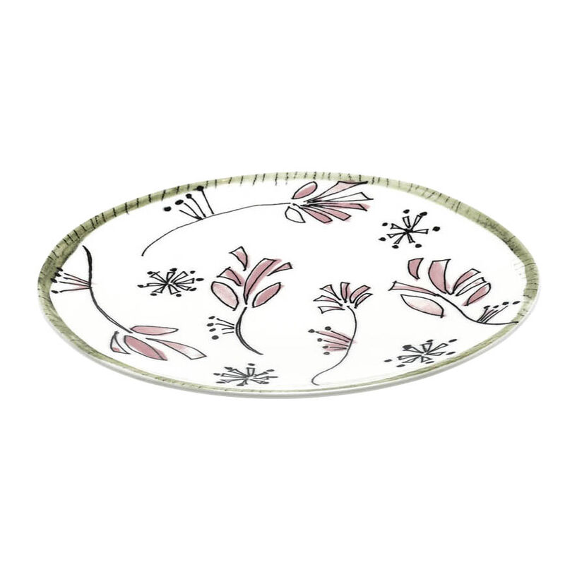 Marni Midnight Flowers Breakfast Plates Set Of 2 - Fiore Rosa image number 0